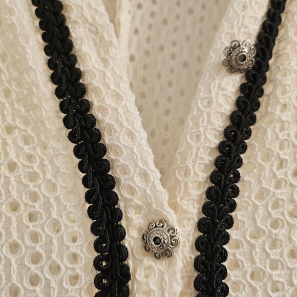 Maje Rayane Broderie Anglaise Dress in White - Picture 4 of 6